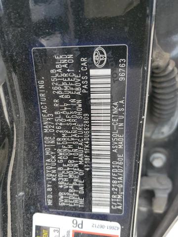 Photo 11 VIN: 4T1BF1FK4DU662809 - TOYOTA CAMRY 