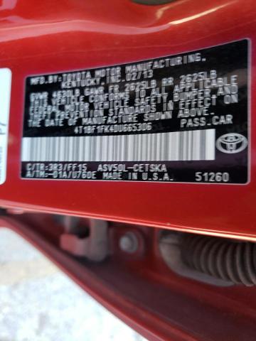 Photo 11 VIN: 4T1BF1FK4DU665306 - TOYOTA CAMRY 