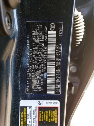 Photo 11 VIN: 4T1BF1FK4EU338695 - TOYOTA CAMRY L 