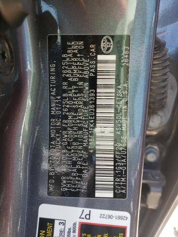 Photo 12 VIN: 4T1BF1FK4EU361393 - TOYOTA CAMRY 