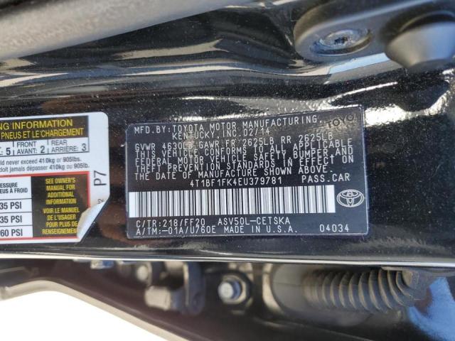 Photo 11 VIN: 4T1BF1FK4EU379781 - TOYOTA CAMRY L 