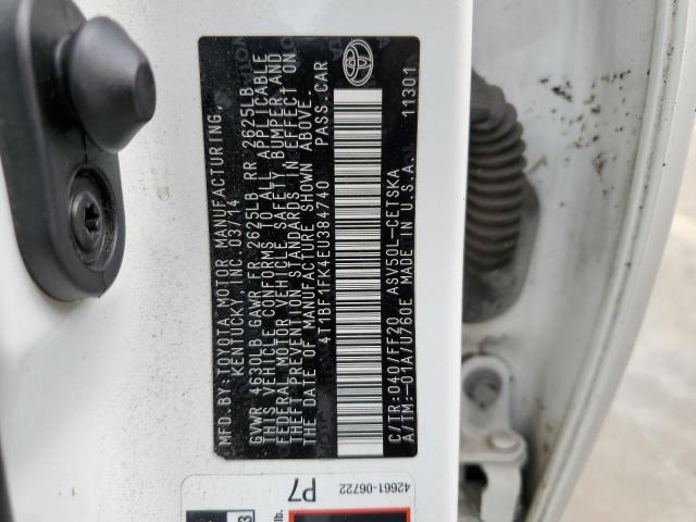 Photo 11 VIN: 4T1BF1FK4EU384740 - TOYOTA CAMRY L 