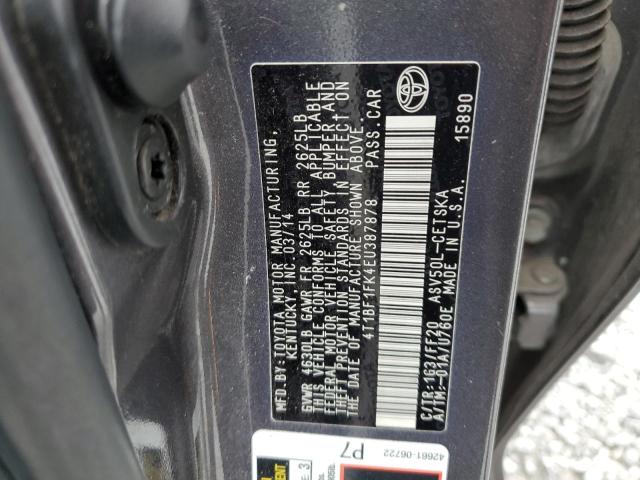 Photo 11 VIN: 4T1BF1FK4EU387878 - TOYOTA CAMRY L 