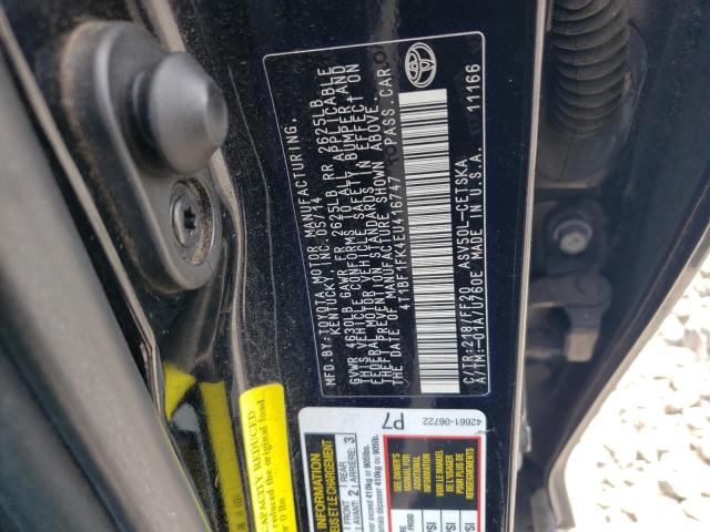 Photo 11 VIN: 4T1BF1FK4EU416747 - TOYOTA CAMRY L 