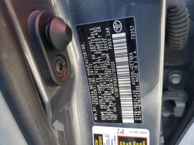 Photo 11 VIN: 4T1BF1FK4EU730320 - TOYOTA CAMRY L 