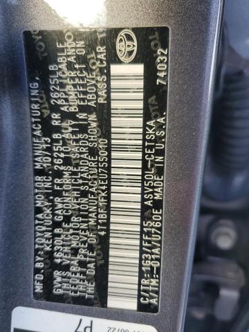 Photo 11 VIN: 4T1BF1FK4EU755010 - TOYOTA CAMRY L 