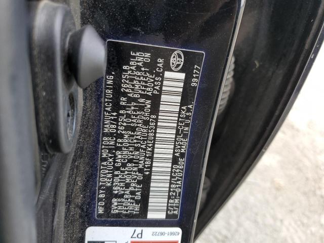 Photo 11 VIN: 4T1BF1FK4EU853678 - TOYOTA CAMRY L 