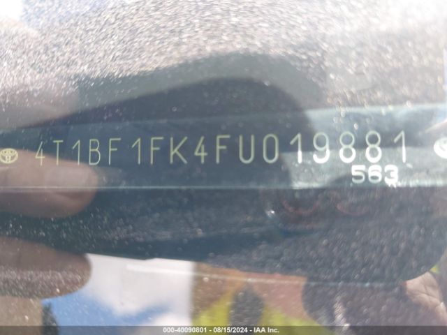 Photo 8 VIN: 4T1BF1FK4FU019881 - TOYOTA CAMRY 