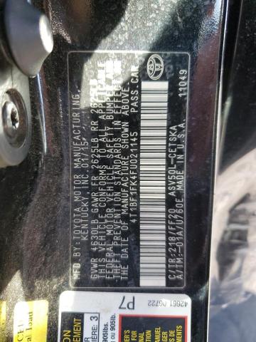 Photo 11 VIN: 4T1BF1FK4FU021145 - TOYOTA CAMRY 