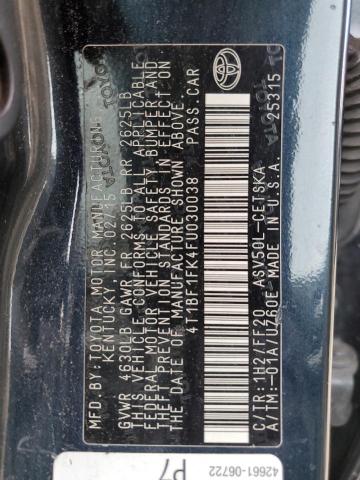 Photo 11 VIN: 4T1BF1FK4FU030038 - TOYOTA CAMRY 