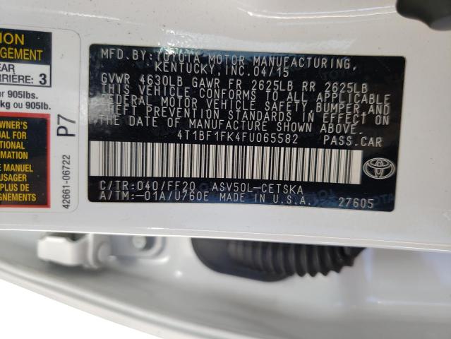 Photo 9 VIN: 4T1BF1FK4FU065582 - TOYOTA CAMRY 