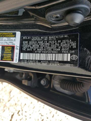 Photo 11 VIN: 4T1BF1FK4FU078803 - TOYOTA CAMRY 