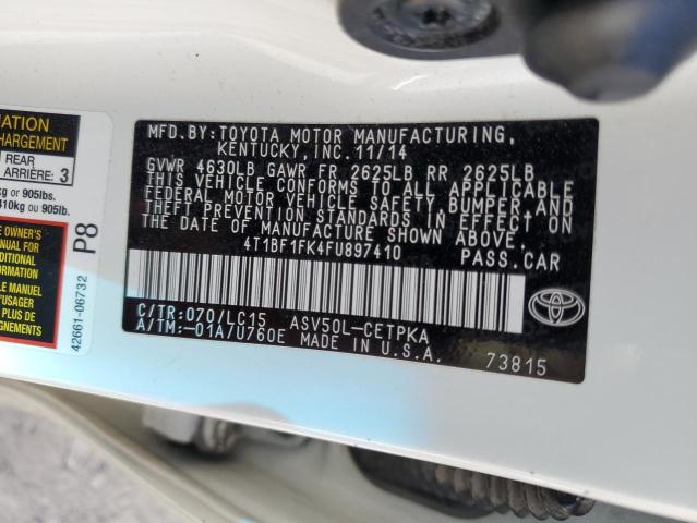 Photo 11 VIN: 4T1BF1FK4FU897410 - TOYOTA CAMRY LE 