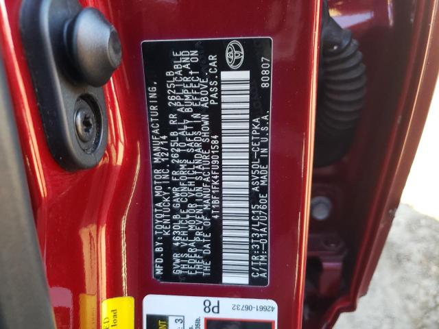 Photo 11 VIN: 4T1BF1FK4FU901584 - TOYOTA CAMRY 