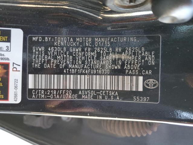 Photo 12 VIN: 4T1BF1FK4FU916330 - TOYOTA CAMRY 