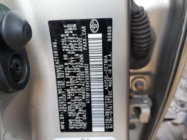 Photo 9 VIN: 4T1BF1FK4FU938862 - TOYOTA CAMRY LE 