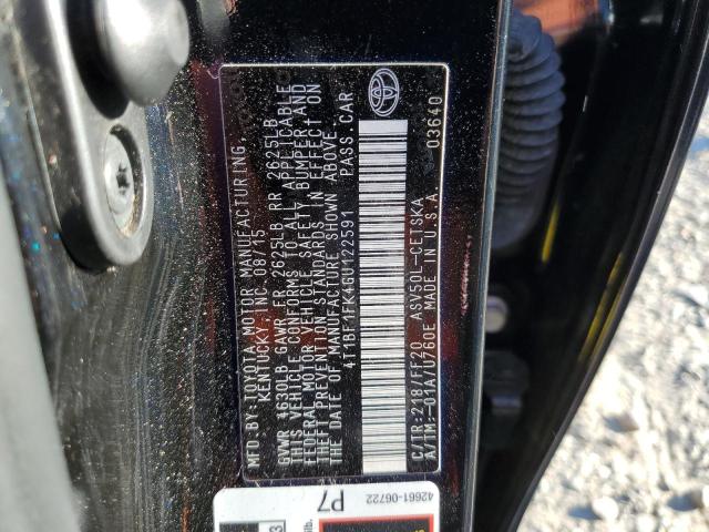 Photo 11 VIN: 4T1BF1FK4GU122591 - TOYOTA CAMRY LE 