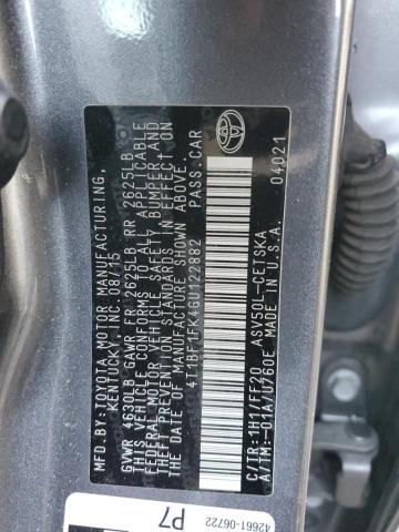 Photo 12 VIN: 4T1BF1FK4GU122882 - TOYOTA CAMRY 