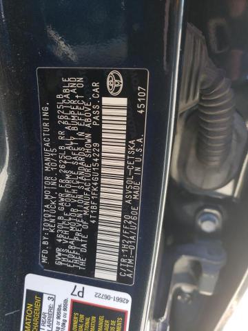 Photo 11 VIN: 4T1BF1FK4GU154229 - TOYOTA CAMRY HYBR 