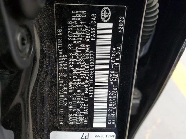 Photo 11 VIN: 4T1BF1FK4GU183777 - TOYOTA CAMRY 