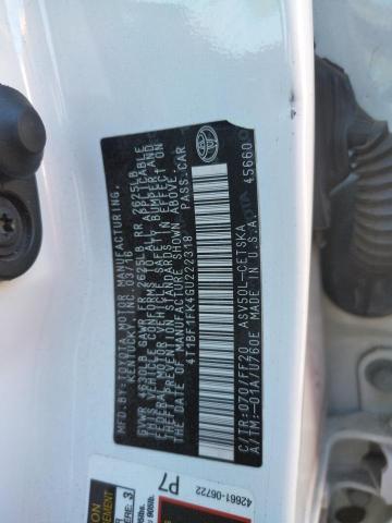 Photo 9 VIN: 4T1BF1FK4GU222318 - TOYOTA CAMRY LE 