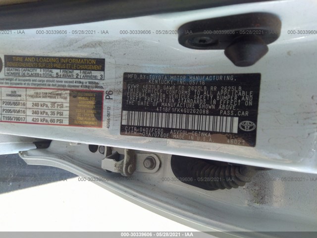 Photo 8 VIN: 4T1BF1FK4GU262088 - TOYOTA CAMRY 