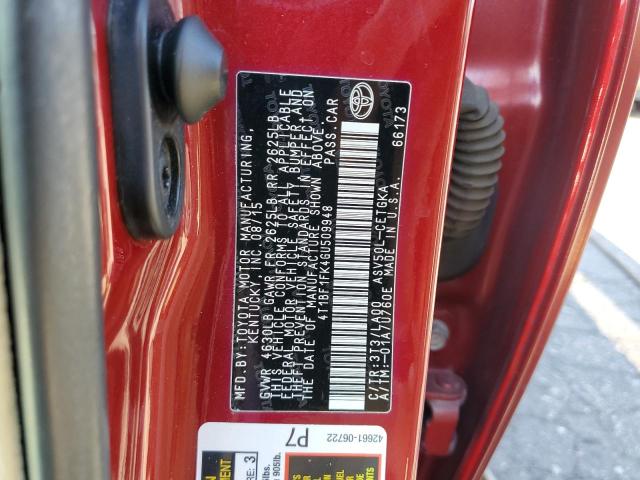 Photo 11 VIN: 4T1BF1FK4GU509948 - TOYOTA CAMRY LE 