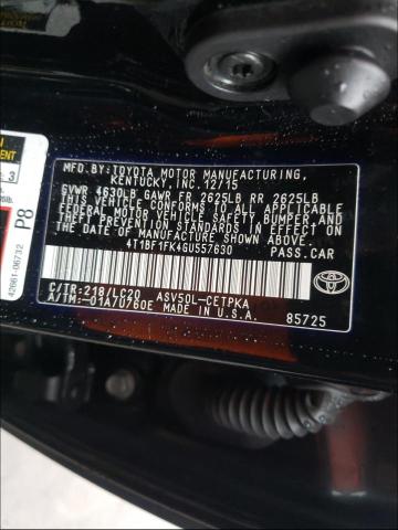 Photo 9 VIN: 4T1BF1FK4GU557630 - TOYOTA CAMRY LE 