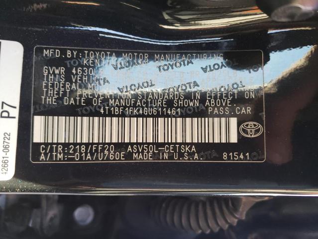 Photo 11 VIN: 4T1BF1FK4GU611461 - TOYOTA CAMRY 