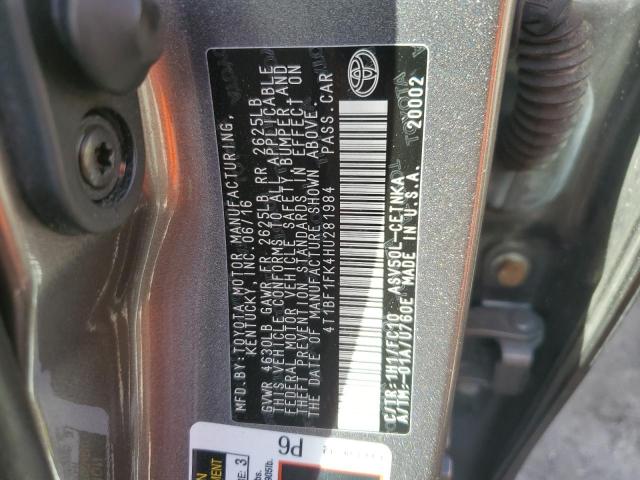 Photo 11 VIN: 4T1BF1FK4HU281984 - TOYOTA CAMRY LE 