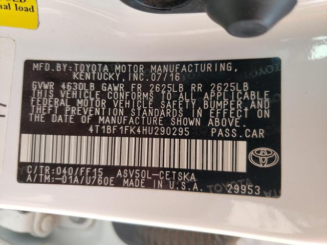 Photo 11 VIN: 4T1BF1FK4HU290295 - TOYOTA CAMRY 