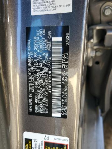 Photo 11 VIN: 4T1BF1FK4HU296534 - TOYOTA CAMRY 