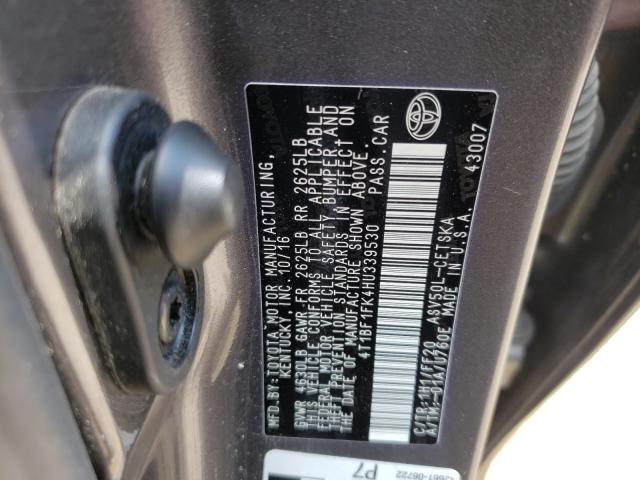 Photo 9 VIN: 4T1BF1FK4HU339530 - TOYOTA CAMRY LE 