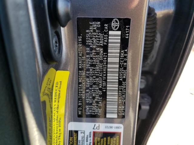 Photo 11 VIN: 4T1BF1FK4HU340421 - TOYOTA CAMRY LE 