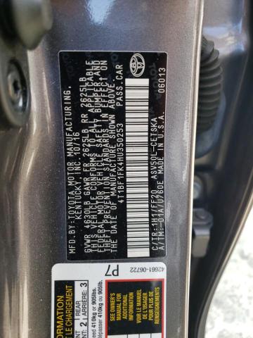 Photo 11 VIN: 4T1BF1FK4HU350253 - TOYOTA CAMRY LE 