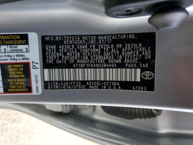 Photo 11 VIN: 4T1BF1FK4HU384404 - TOYOTA CAMRY LE 