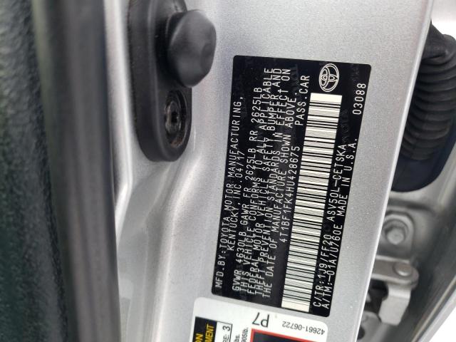 Photo 11 VIN: 4T1BF1FK4HU428675 - TOYOTA CAMRY LE 