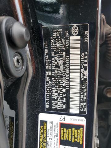 Photo 11 VIN: 4T1BF1FK4HU454208 - TOYOTA CAMRY LE 