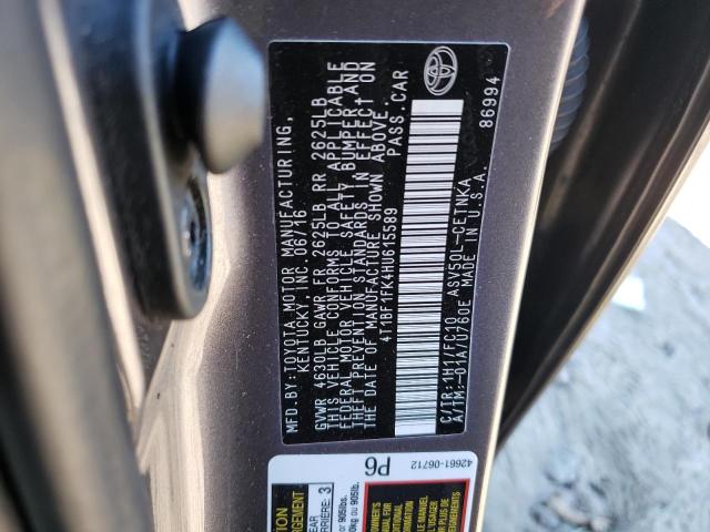 Photo 11 VIN: 4T1BF1FK4HU615589 - TOYOTA CAMRY LE 