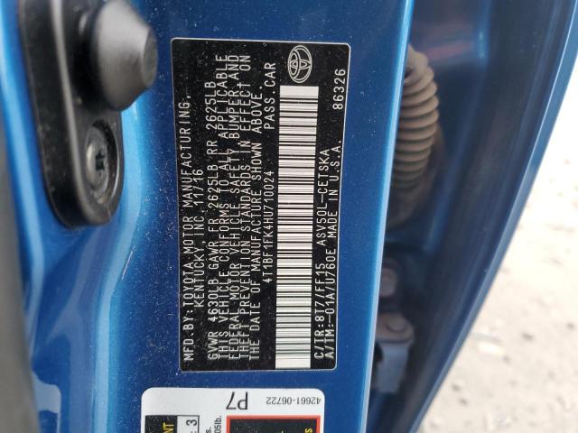 Photo 11 VIN: 4T1BF1FK4HU710024 - TOYOTA CAMRY LE 