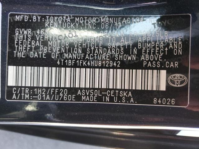 Photo 11 VIN: 4T1BF1FK4HU812942 - TOYOTA CAMRY LE 