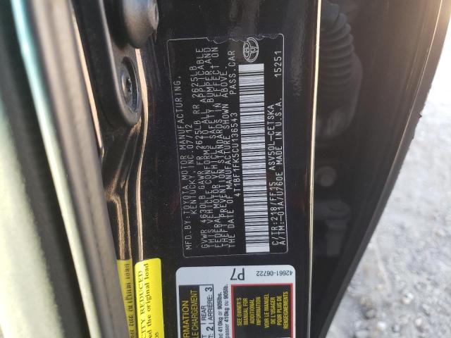 Photo 12 VIN: 4T1BF1FK5CU136543 - TOYOTA CAMRY 