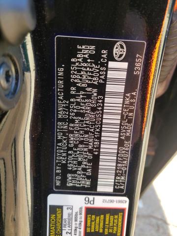 Photo 12 VIN: 4T1BF1FK5CU554343 - TOYOTA CAMRY 