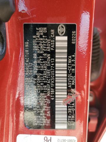 Photo 11 VIN: 4T1BF1FK5CU577413 - TOYOTA CAMRY 