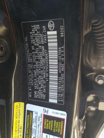 Photo 11 VIN: 4T1BF1FK5CU590677 - TOYOTA CAMRY BASE 