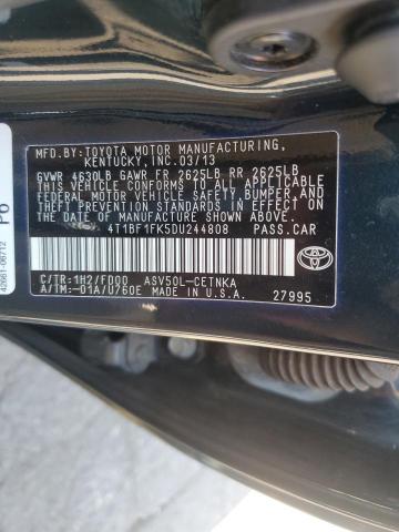 Photo 11 VIN: 4T1BF1FK5DU244808 - TOYOTA CAMRY L 