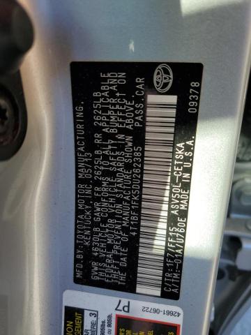 Photo 11 VIN: 4T1BF1FK5DU262385 - TOYOTA CAMRY L 