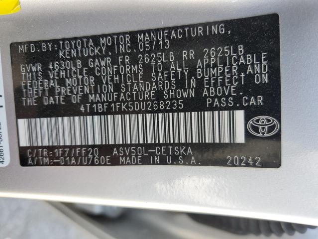 Photo 12 VIN: 4T1BF1FK5DU268235 - TOYOTA CAMRY 