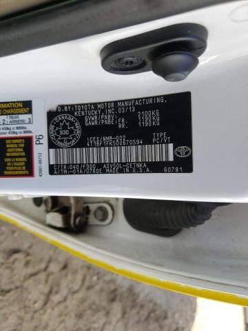 Photo 11 VIN: 4T1BF1FK5DU670594 - TOYOTA CAMRY L 