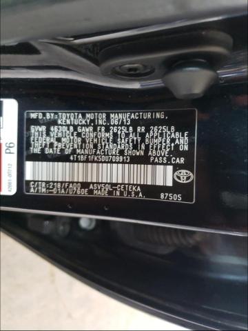 Photo 9 VIN: 4T1BF1FK5DU709913 - TOYOTA CAMRY L 